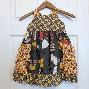 Jelly the Pug Indian Summer Heather Dress 3T